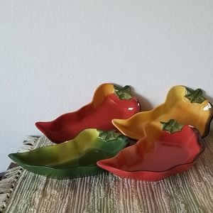 COPY - Clay Art Fiesta 9" Relish Dishes